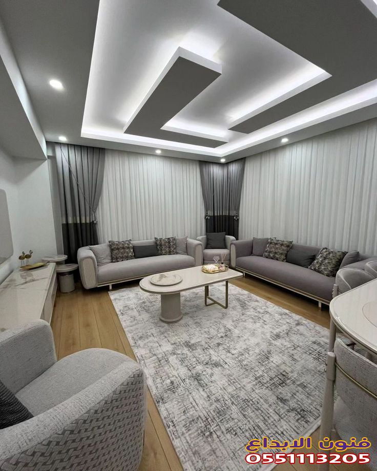 اجمل الوان شقق دهانات صالات الاستقبال الجديده في جده